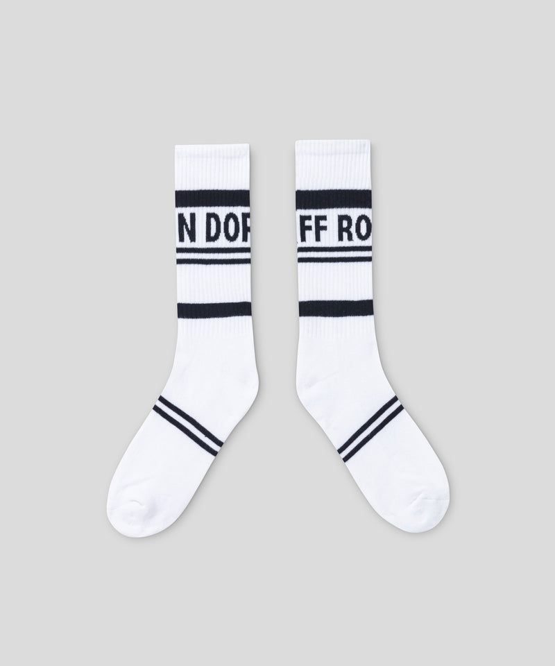 Chaussettes de sport à rayures: Blanc