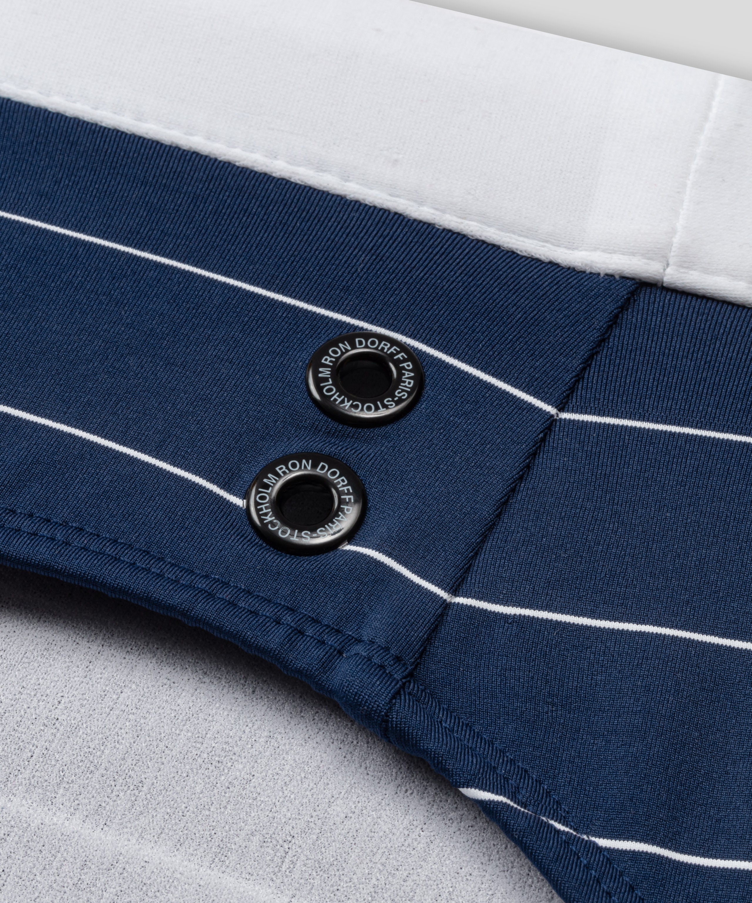 RD Swim Briefs w. Pin Stripes: Navy/White