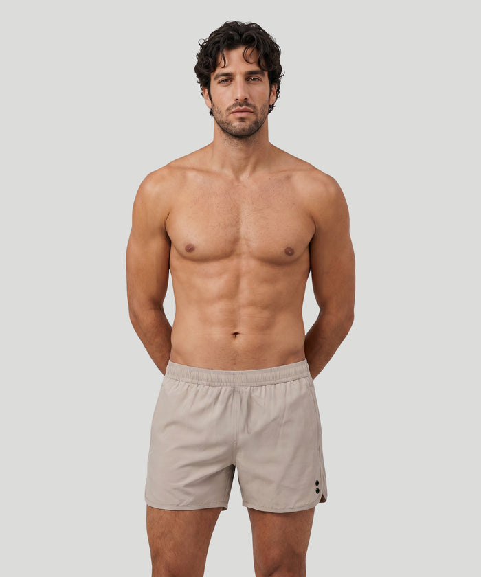 Marathon Swim Shorts: Sandy Beige