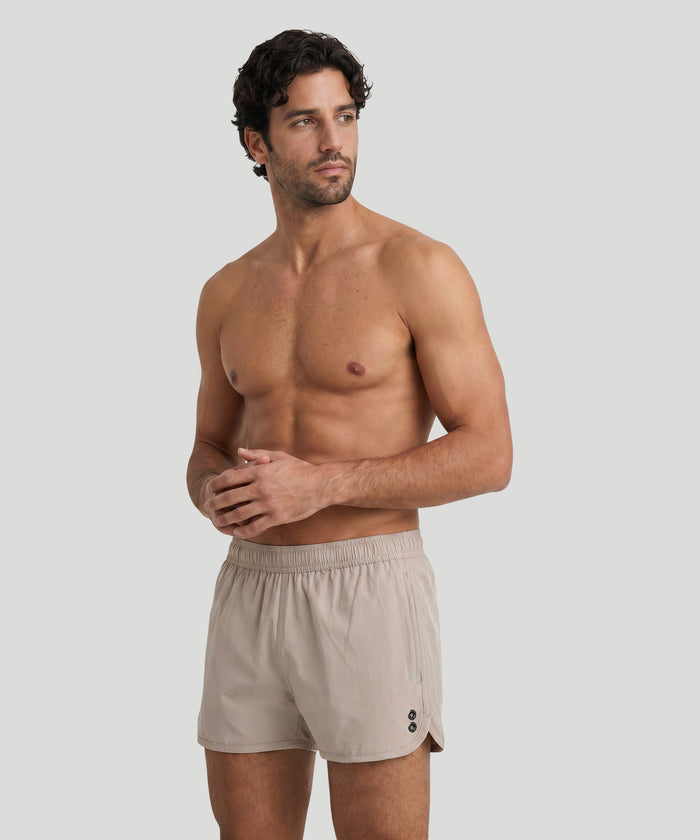 Marathon Swim Shorts: Sandy Beige