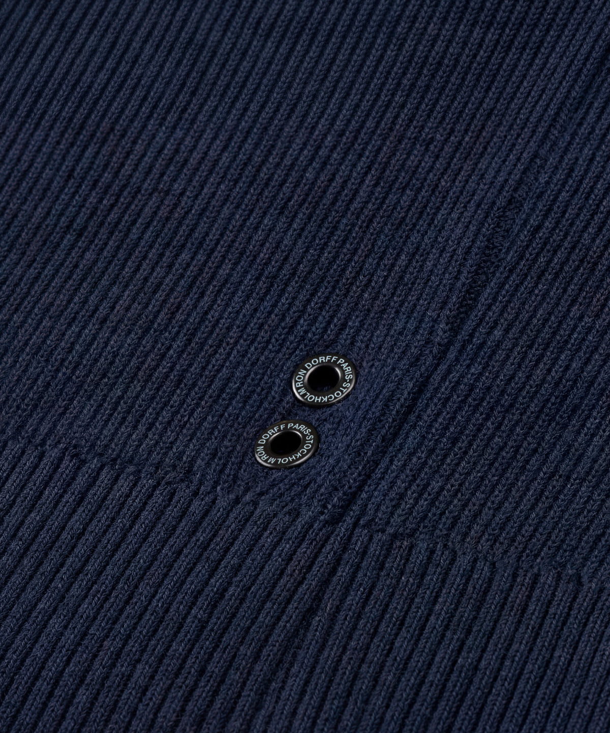 Ribbed Wool Sweater: Marineblau