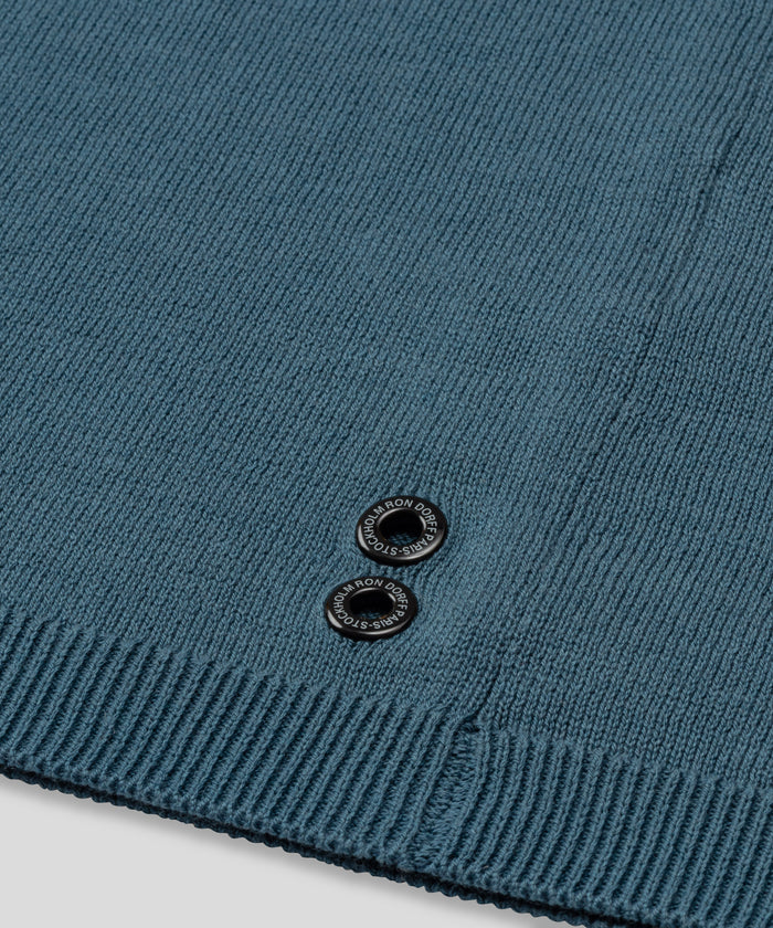 Cotton-Silk Shirt: Blau