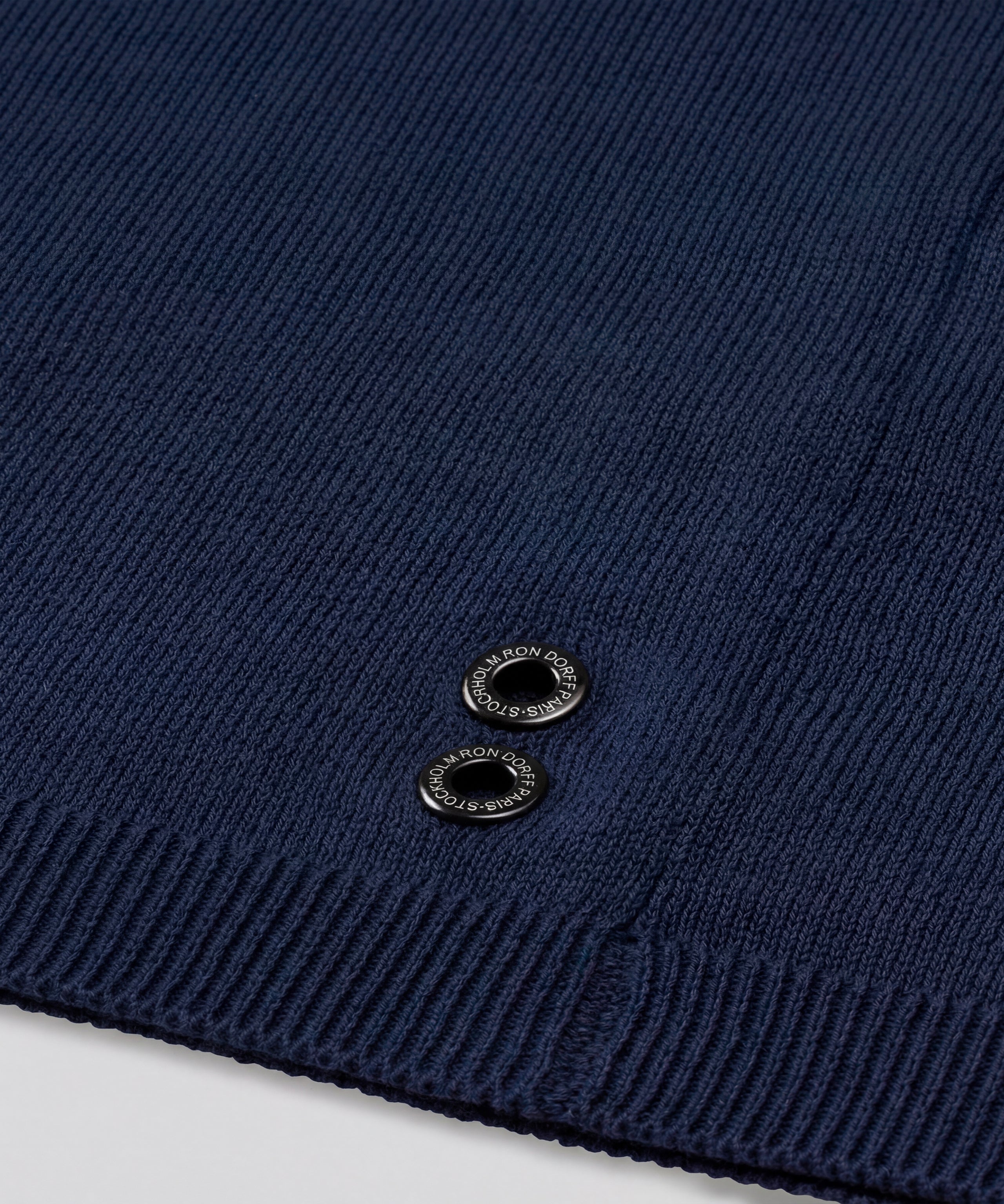 Cotton-Silk Shirt: Navy
