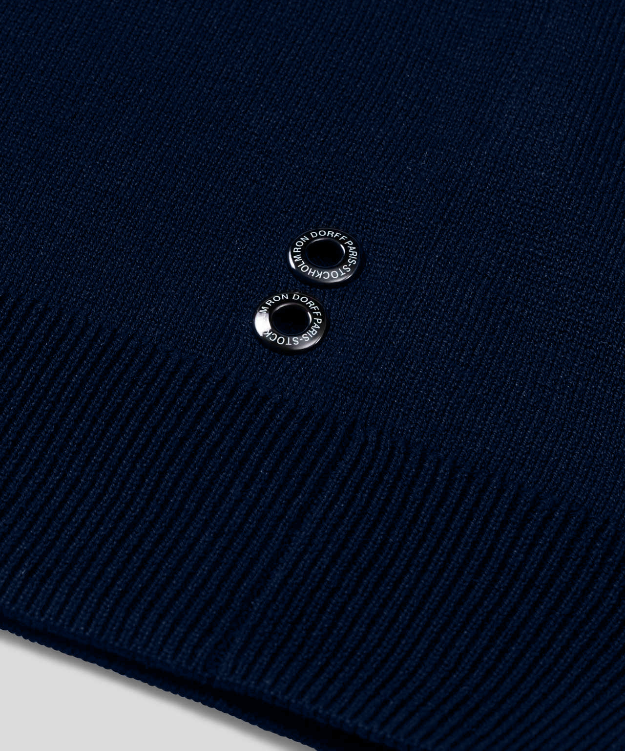 Cotton-Silk RD Polo: Navy