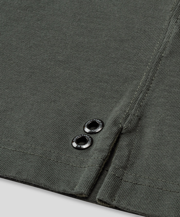 RD Rugby Polo w. Placed Stripes: Urban Khaki