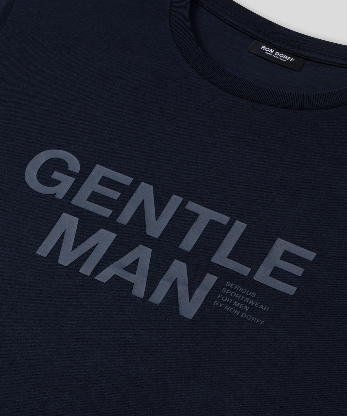 Organic Cotton T-Shirt Gentleman: Marineblau