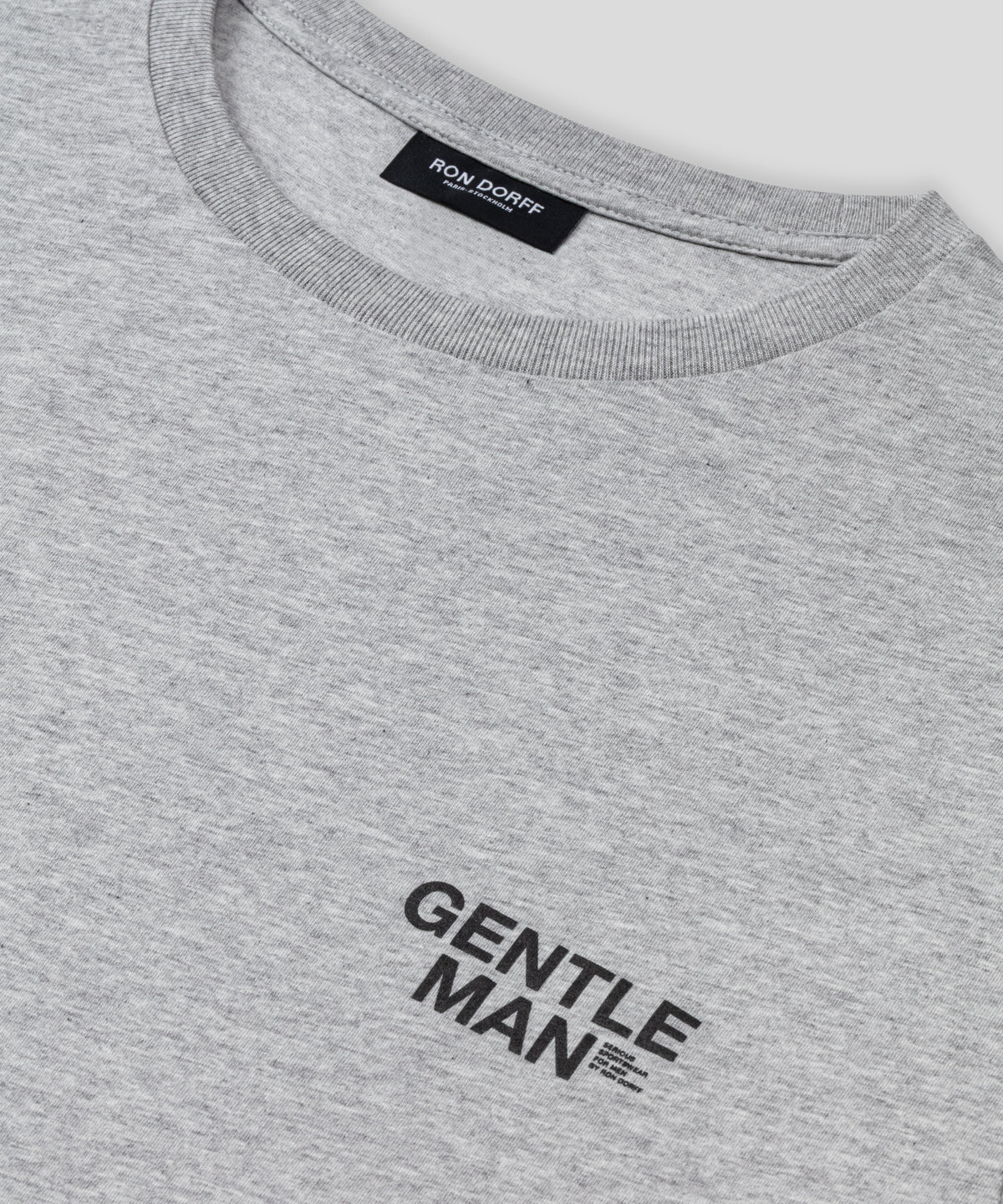 Organic Cotton T-Shirt "GENTLEMAN": Grau