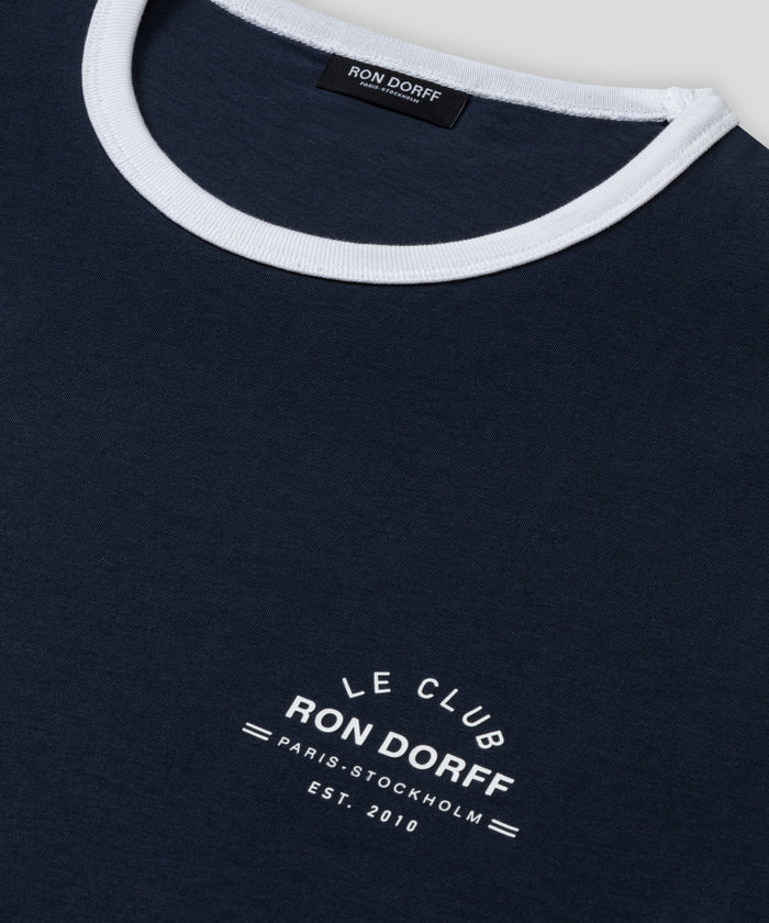 T-shirt de sport en coton "LE CLUB": Bleu marine