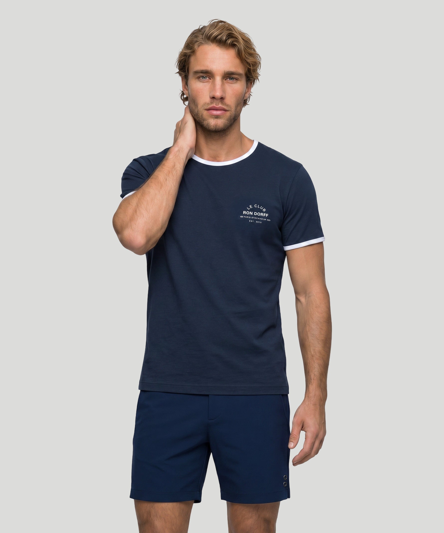 T-shirt de sport en coton "LE CLUB": Bleu marine