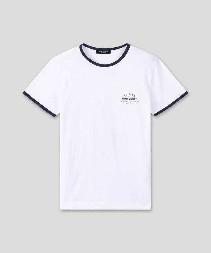 T-shirt de sport en coton bio "LE CLUB": Blanc