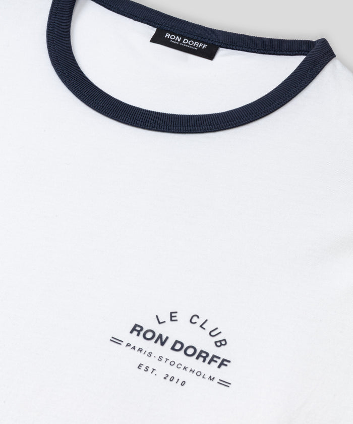 T-shirt de sport en coton bio "LE CLUB": Blanc