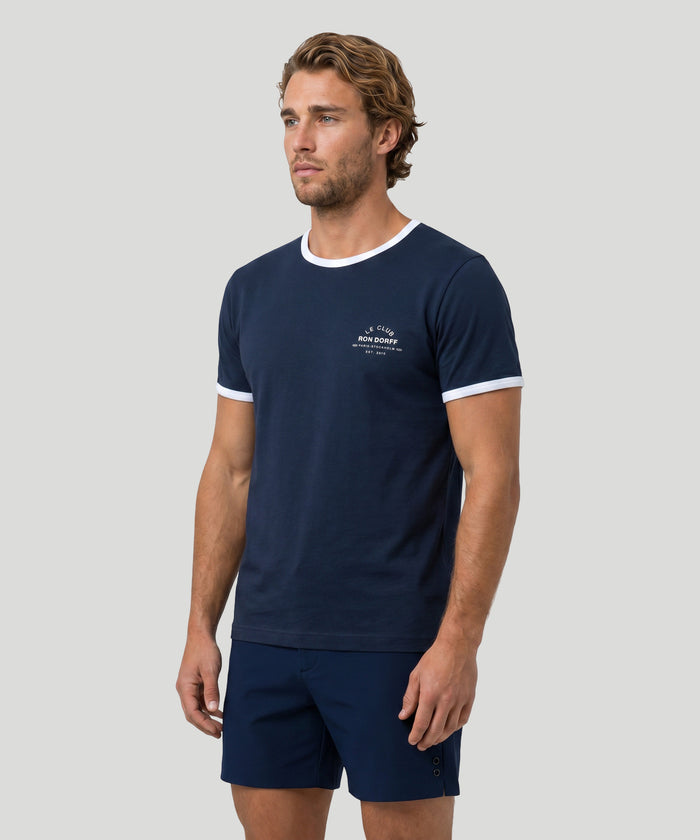 T-shirt de sport en coton "LE CLUB": Bleu marine