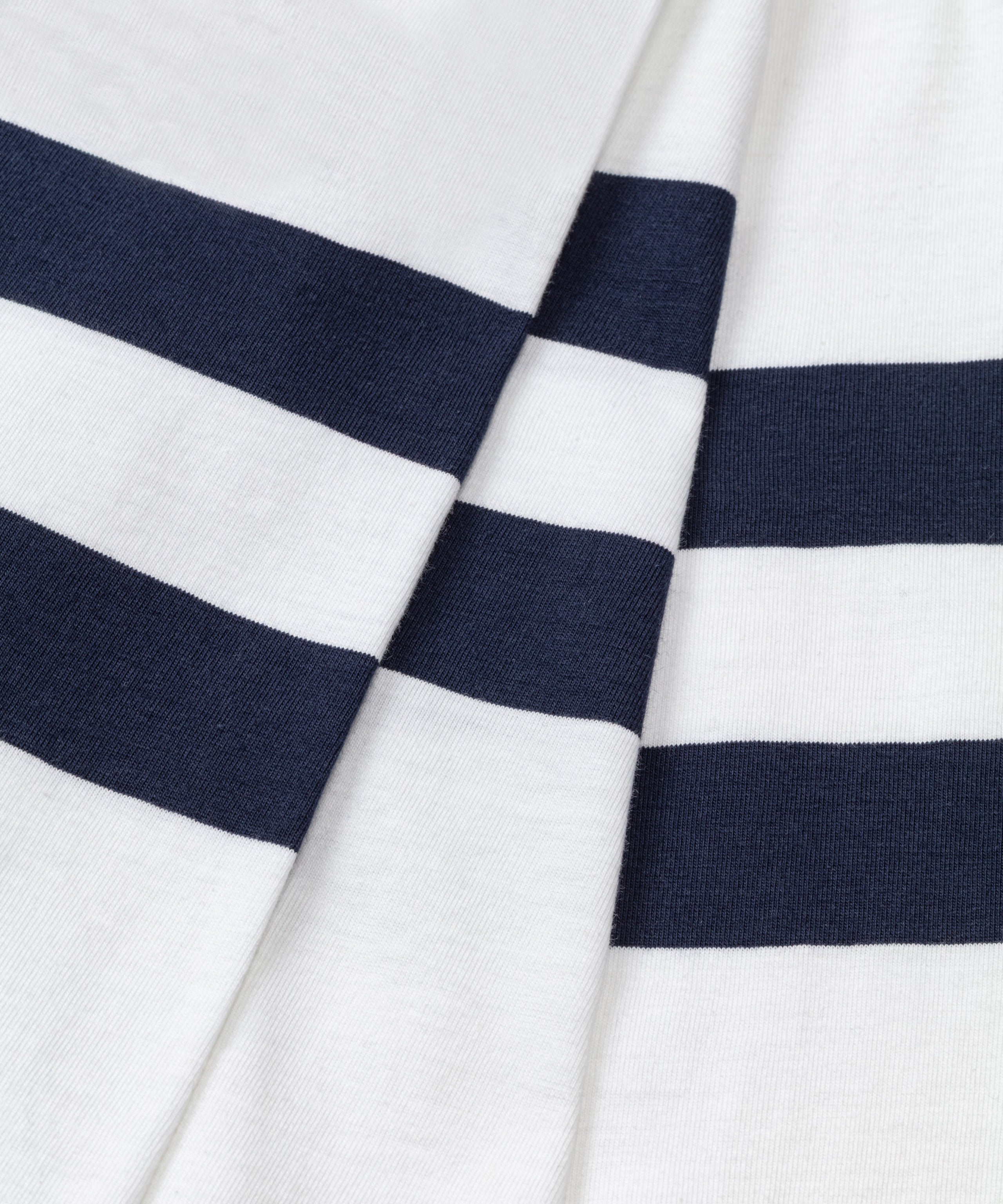 Long Sleeved T-Shirt w. Double Stripes: White