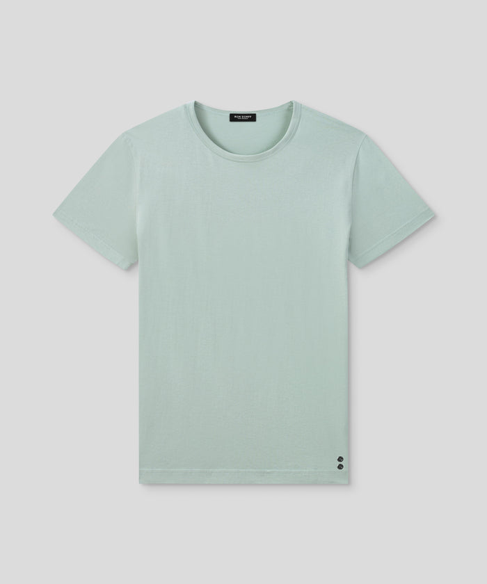 Crew Neck T-Shirt Eyelet Edition: Gray Mist