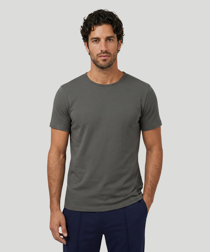 T-shirt Eyelet Edition en coton: Kaki foncé