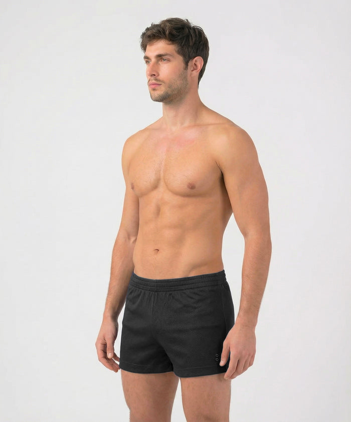 Home Short en mesh: Noir