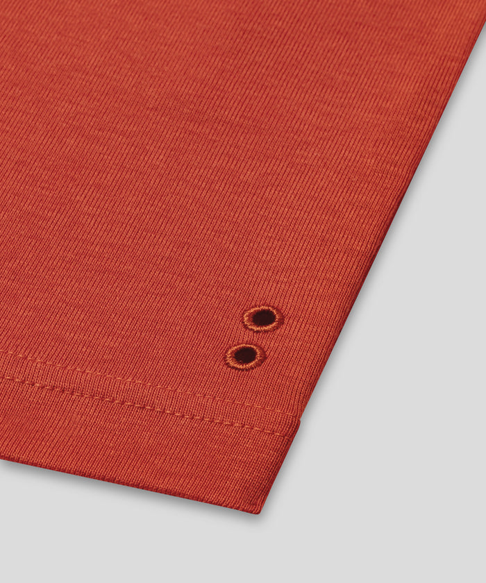 Ribbed Tank Top Tricolor: Marineblau/Orange