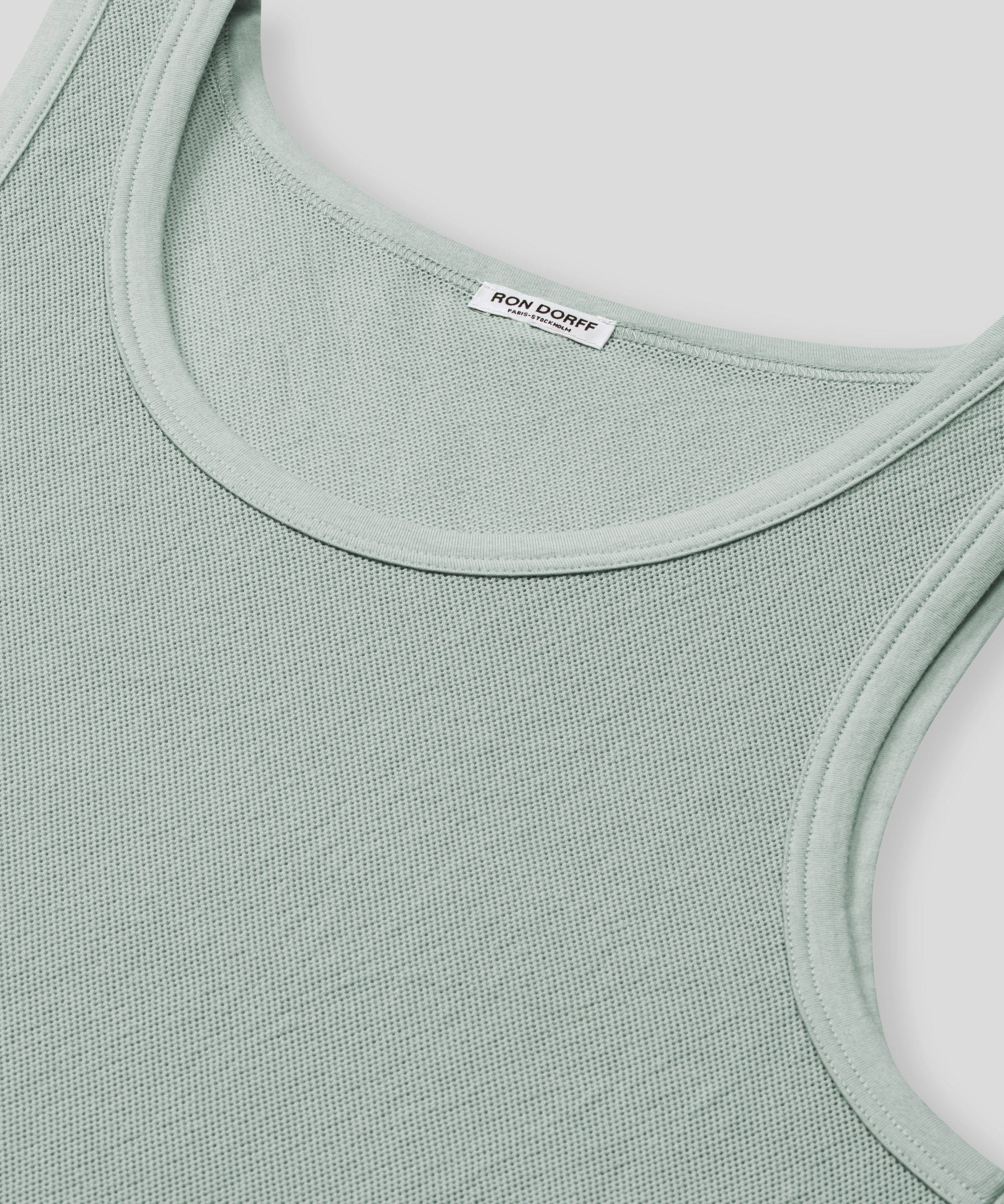 Débardeur en mesh: Gris brume