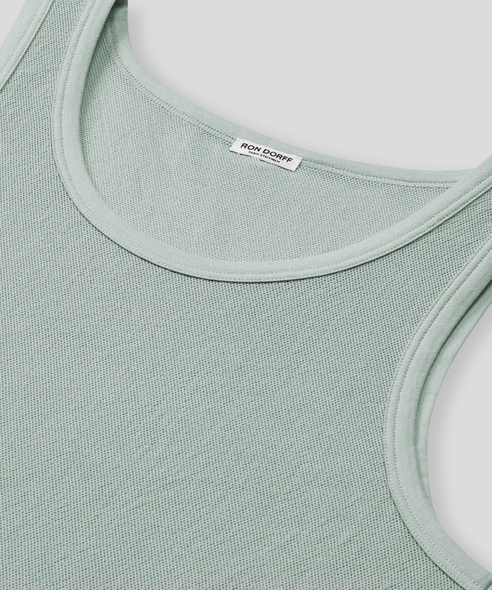 Débardeur en mesh: Gris brume
