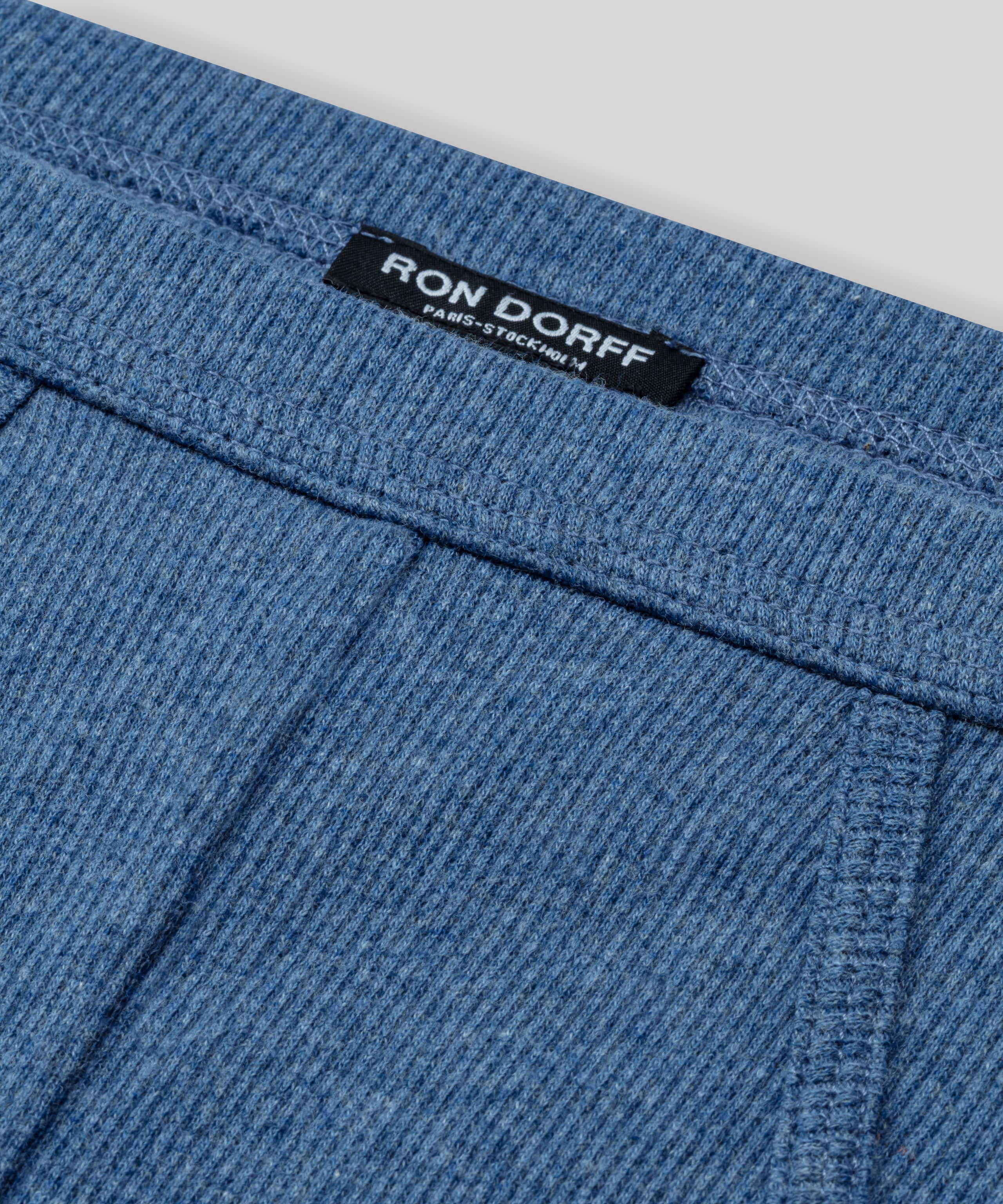 Slip Y-Front Army Ribbed : Bleu chiné