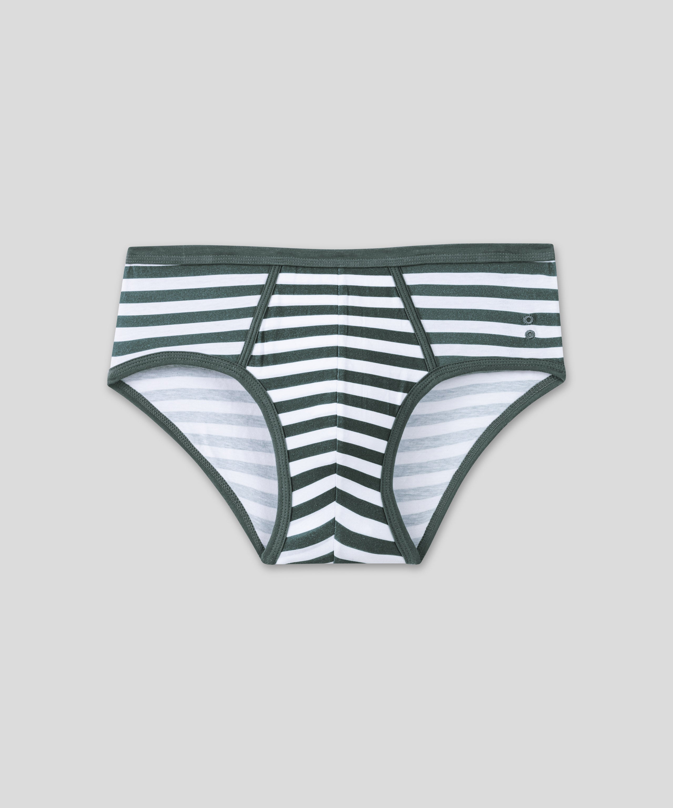 Slip Y-Front: Vert sauge/blanc