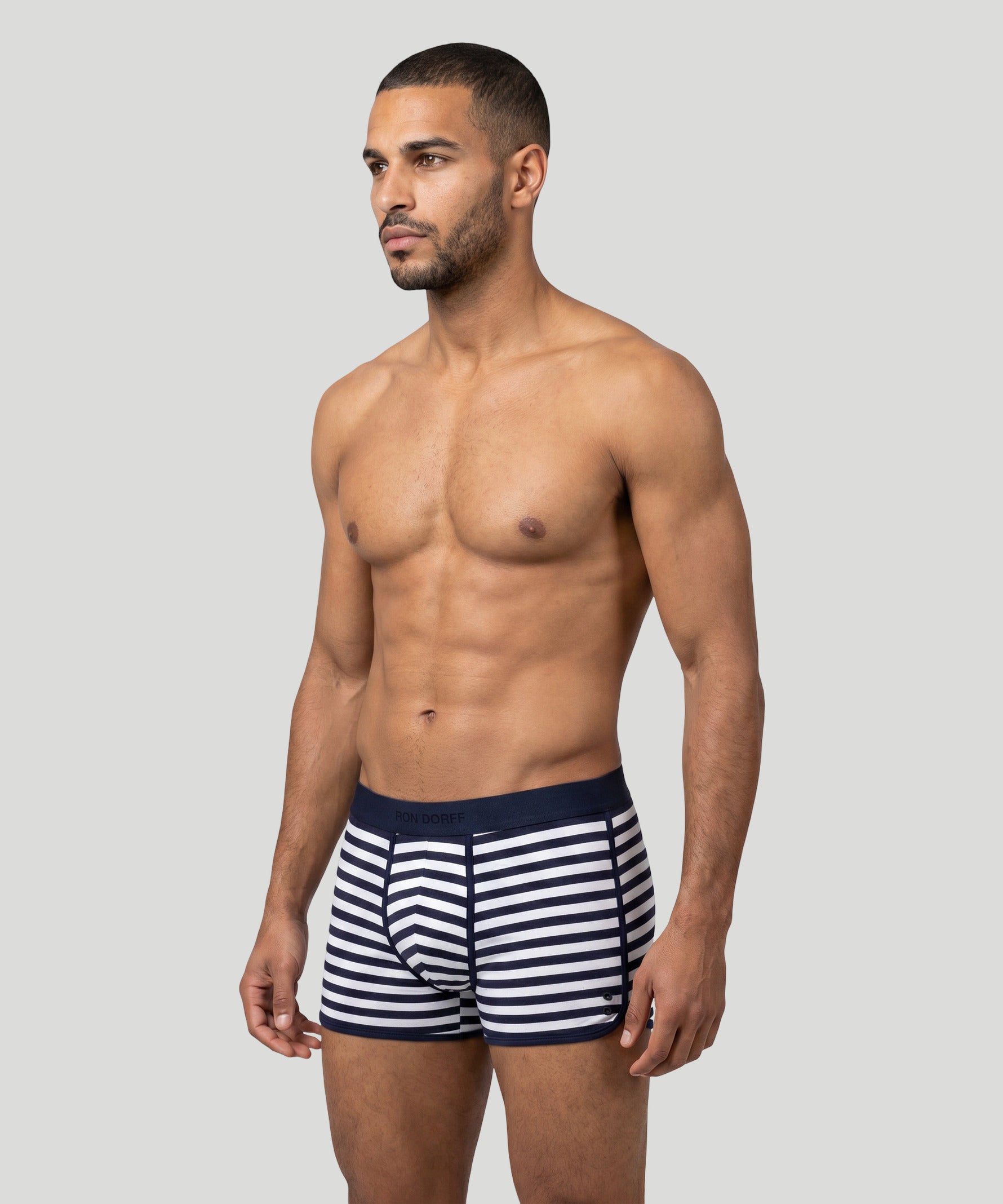 Marathon Boxer Briefs: Marineblau/Weiß