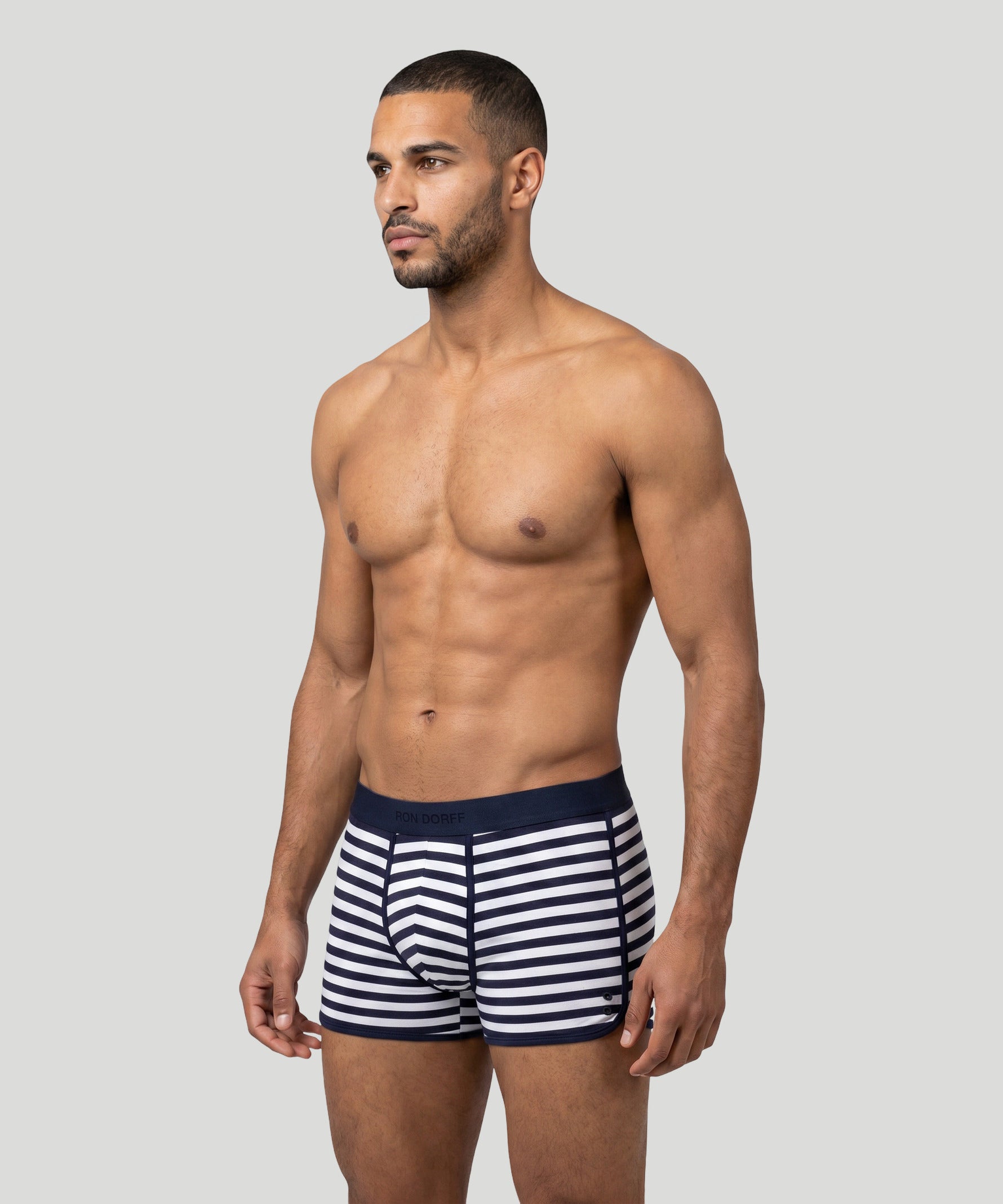 Marathon Boxer Briefs: Marineblau/Weiß