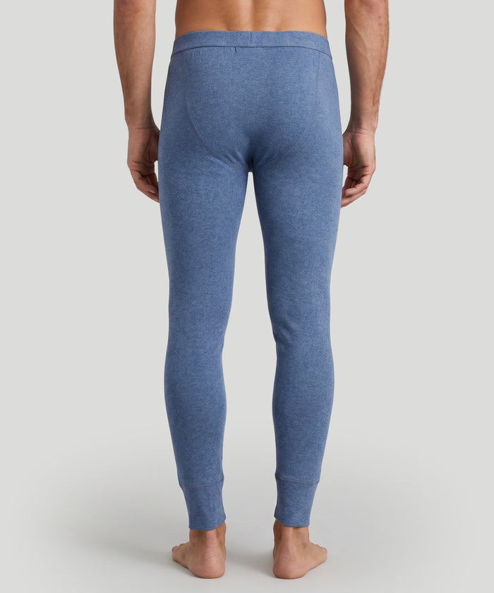 Army Ribbed Long Johns: Blau