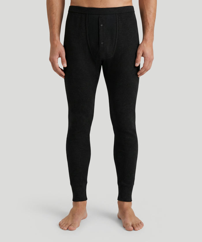 Army Ribbed Long Johns: Schwarz