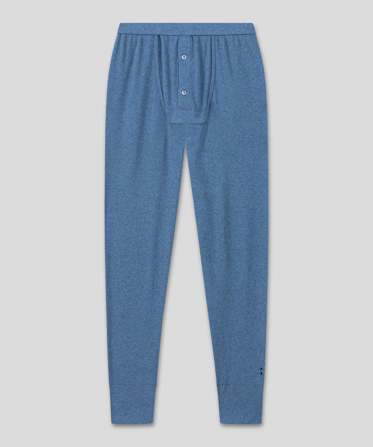 Army Ribbed Long Johns: Blau