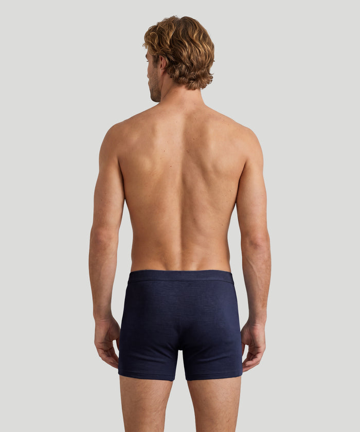 Army Ribbed Night Shorts: Marineblau