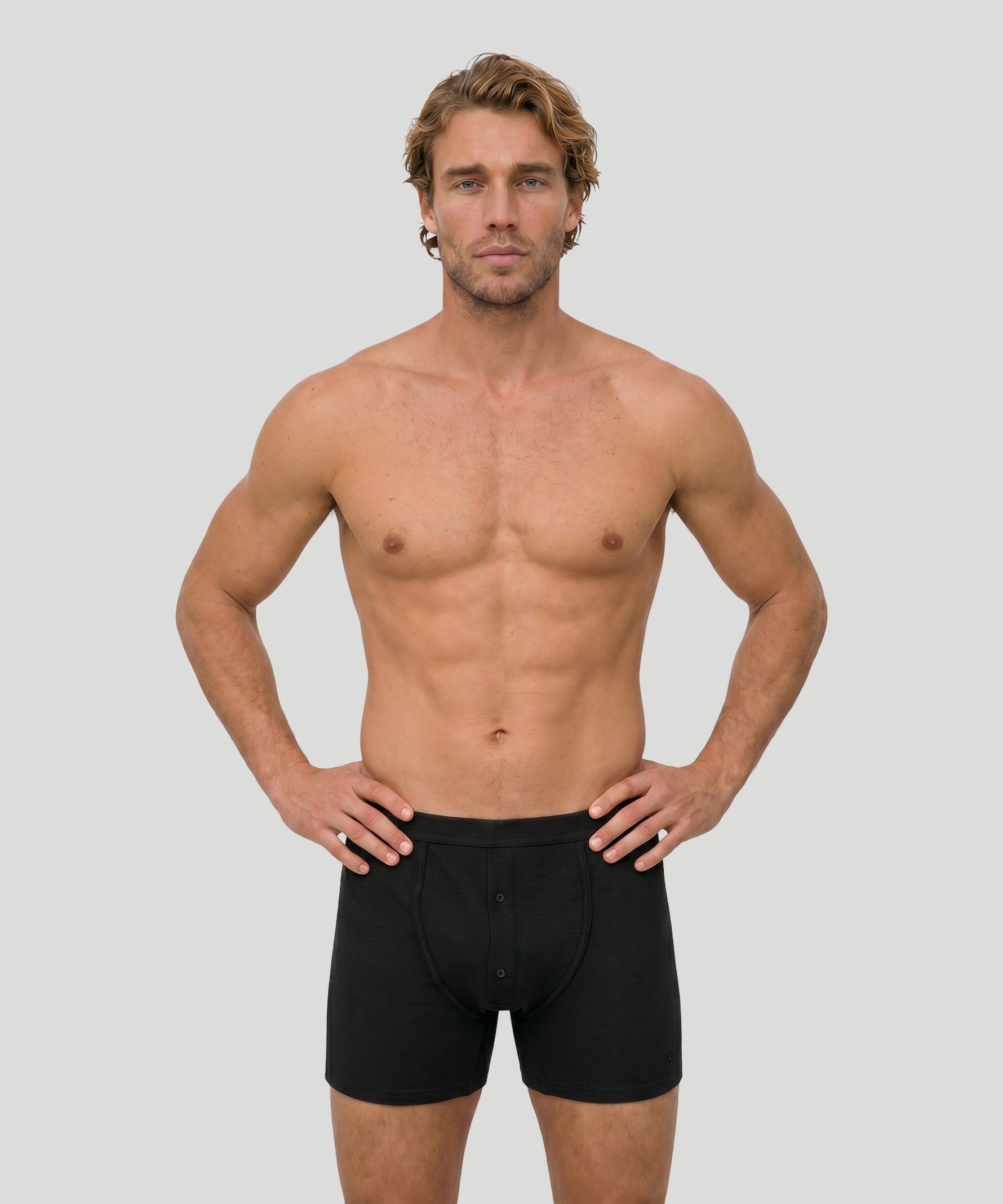 Army Ribbed Night Shorts: Schwarz