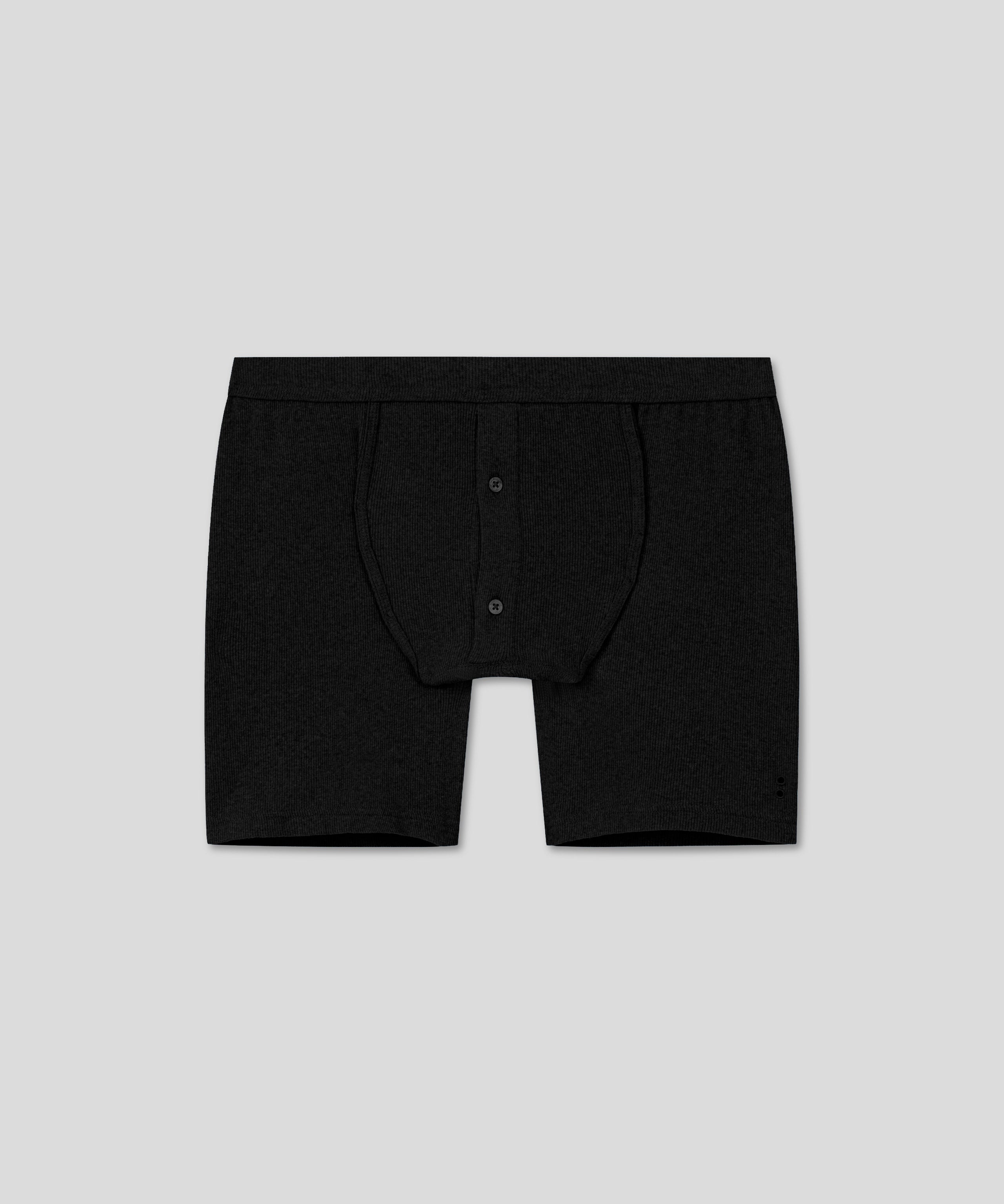 Army Ribbed Night Shorts: Schwarz