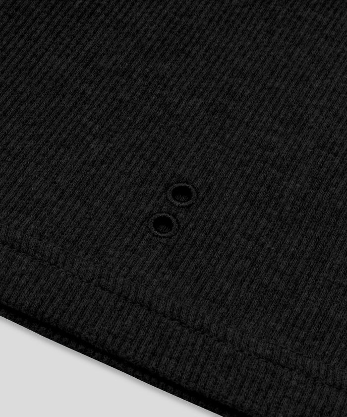 Army Ribbed Night Shorts: Schwarz