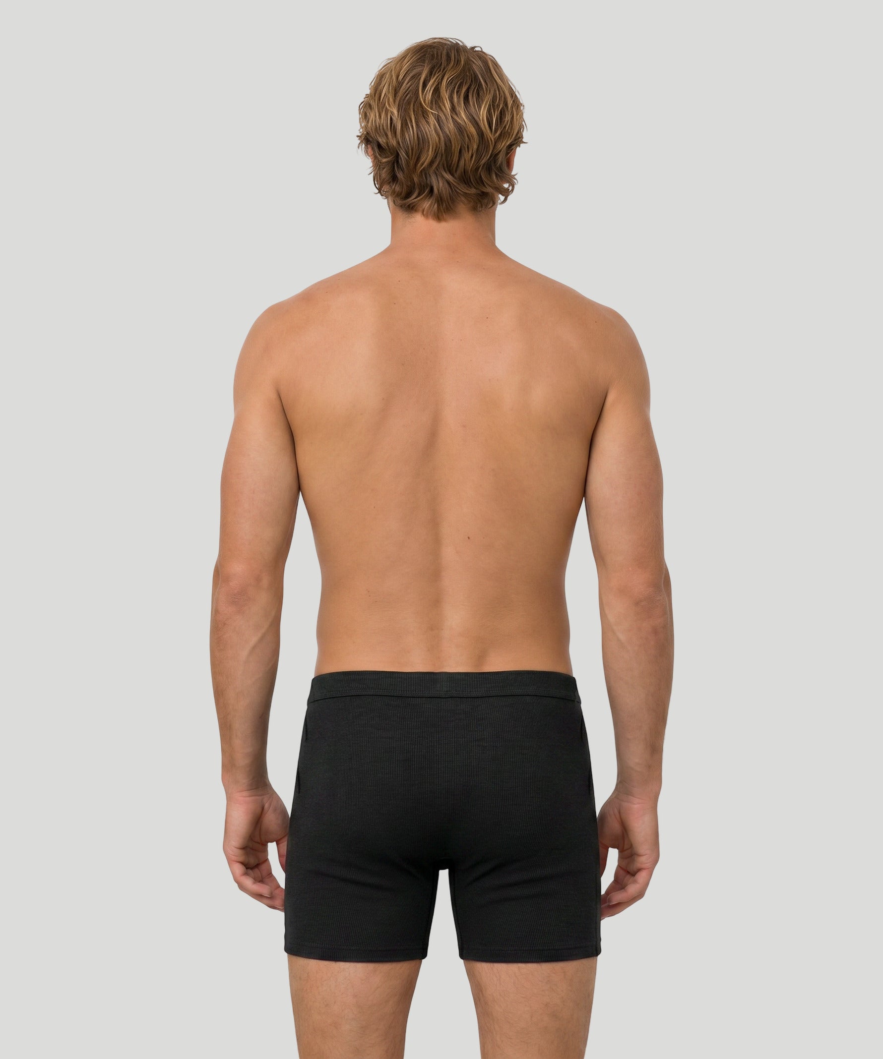 Army Ribbed Night Shorts: Schwarz