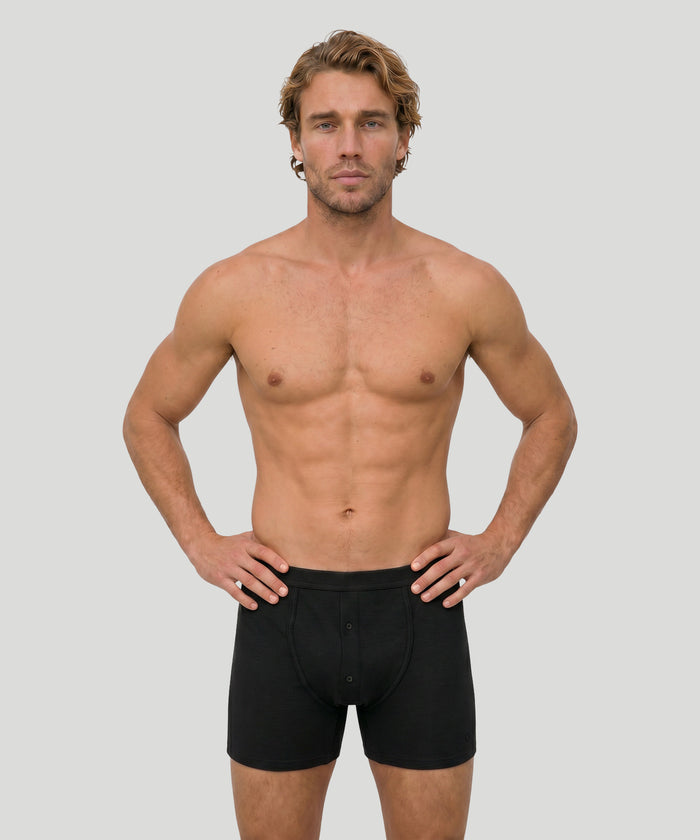 Army Ribbed Night Shorts: Schwarz