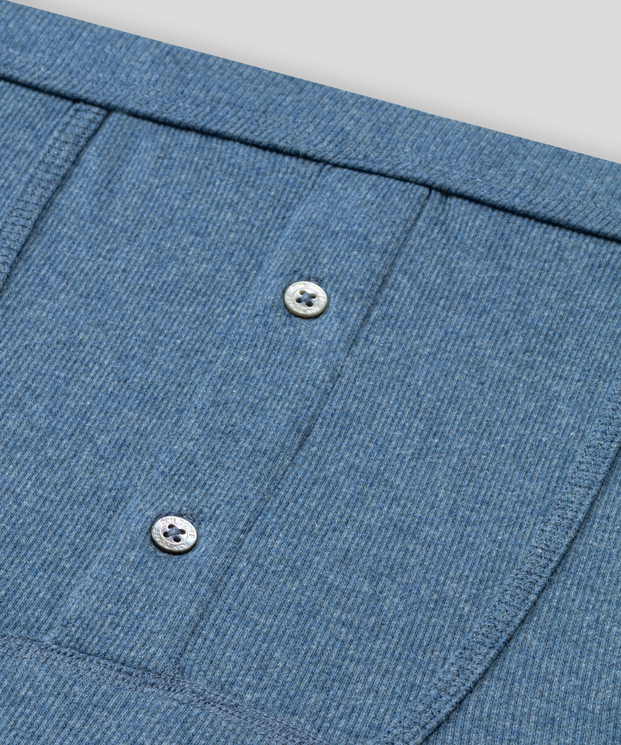 Army Ribbed Long Johns: Blau
