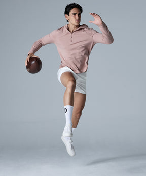 Light Cotton-Silk Hoodie: Woodrose