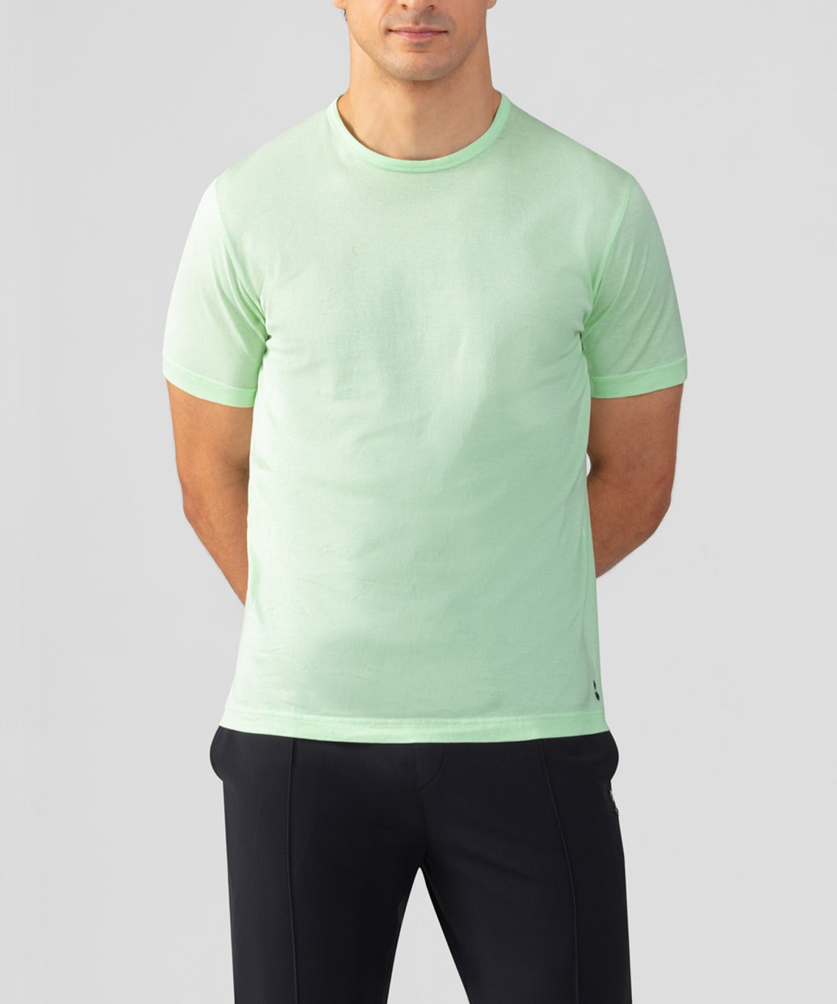 Crew Neck T-Shirt Eyelet Edition: Aloe Vera