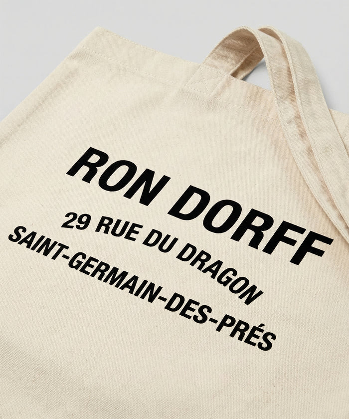 Tote Bag "DRAGON": Blanc rétro