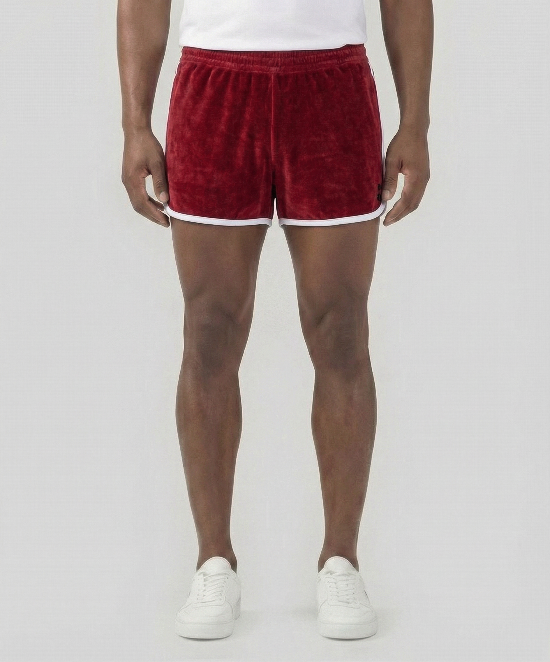 Frottee-Marathon-Sporthose aus Baumwolle: Rot