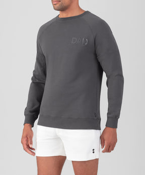 Sweatshirt en coton organique "DAD": Gris lave
