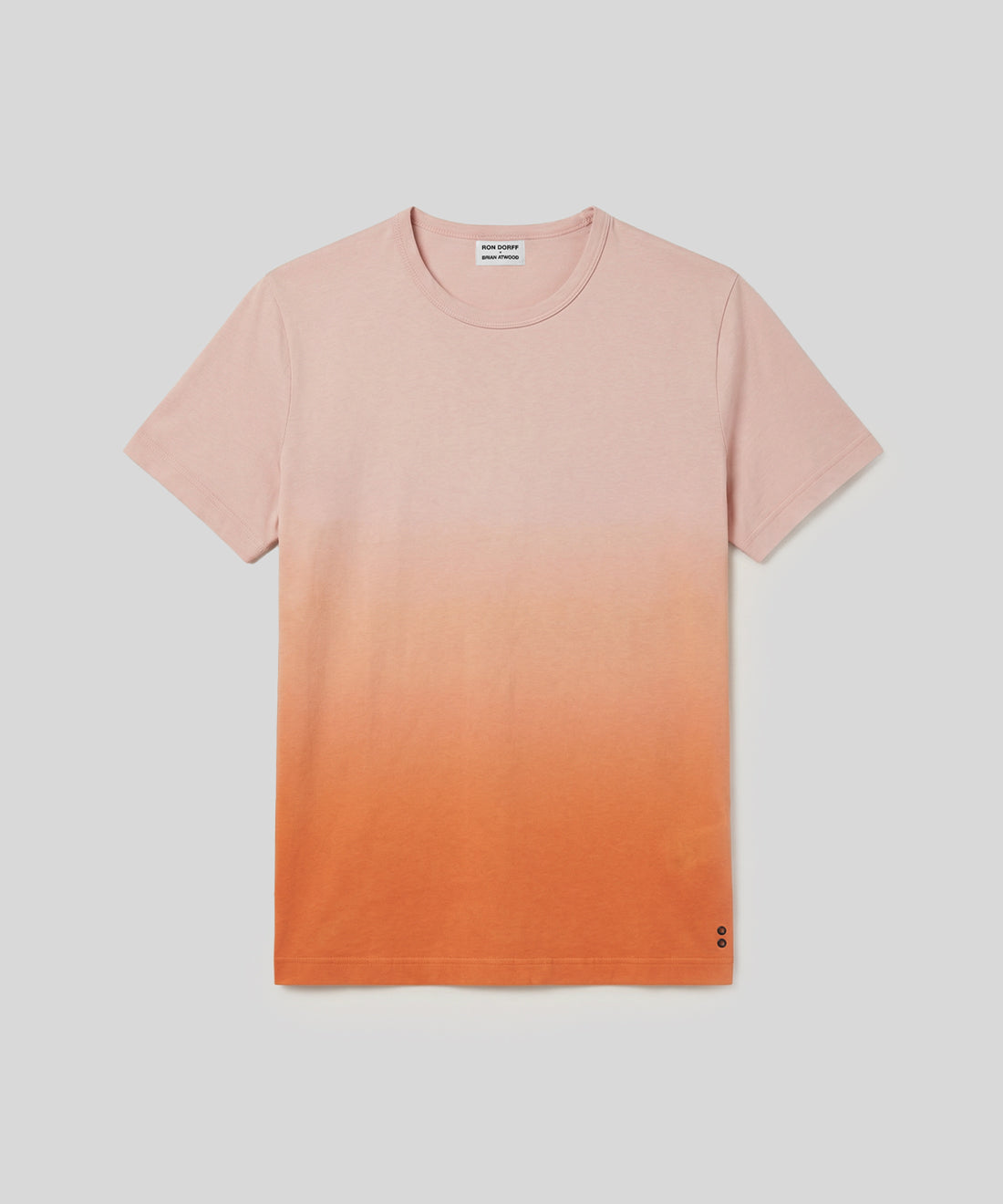 Crew Neck T-Shirt Eyelet Edition Sunset Orange | Ron Dorff