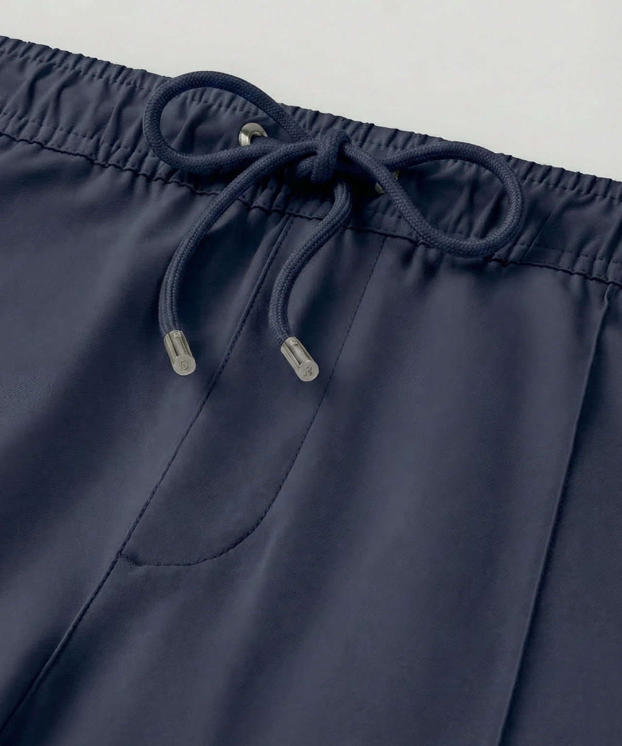City Shorts w. Piping: Navy