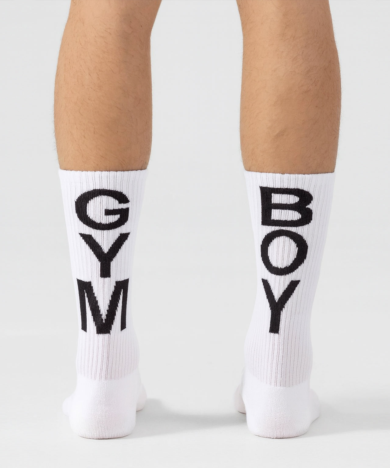 Sport Socks "GYM BOY": White