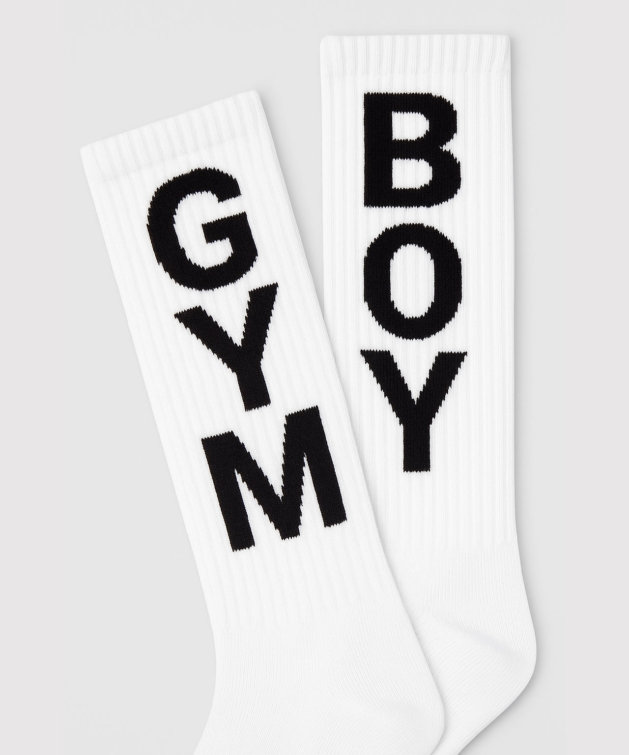 Sport Socks "GYM BOY": White