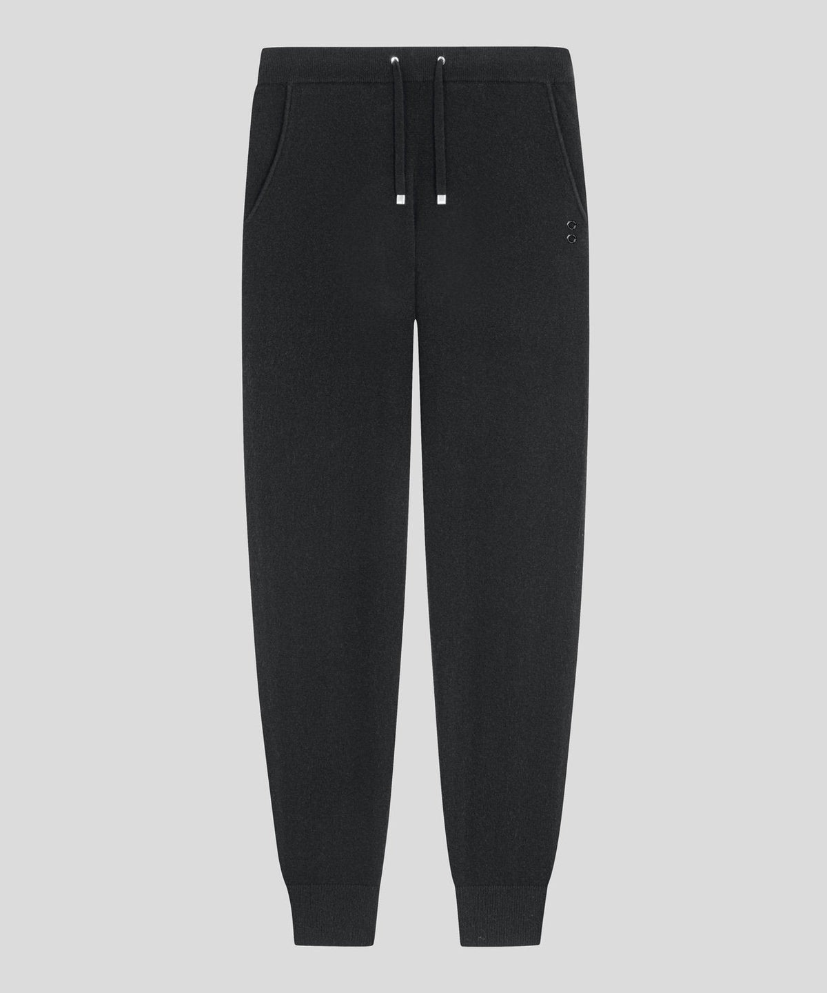 Pantalon en laine et en cachemire: Noir