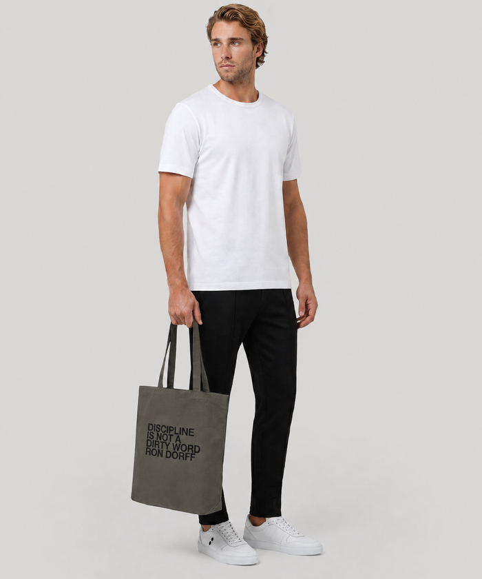 Tote Bag "DISCIPLINE": Vert Militaire