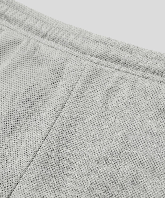 Home Short en mesh: Gris chiné