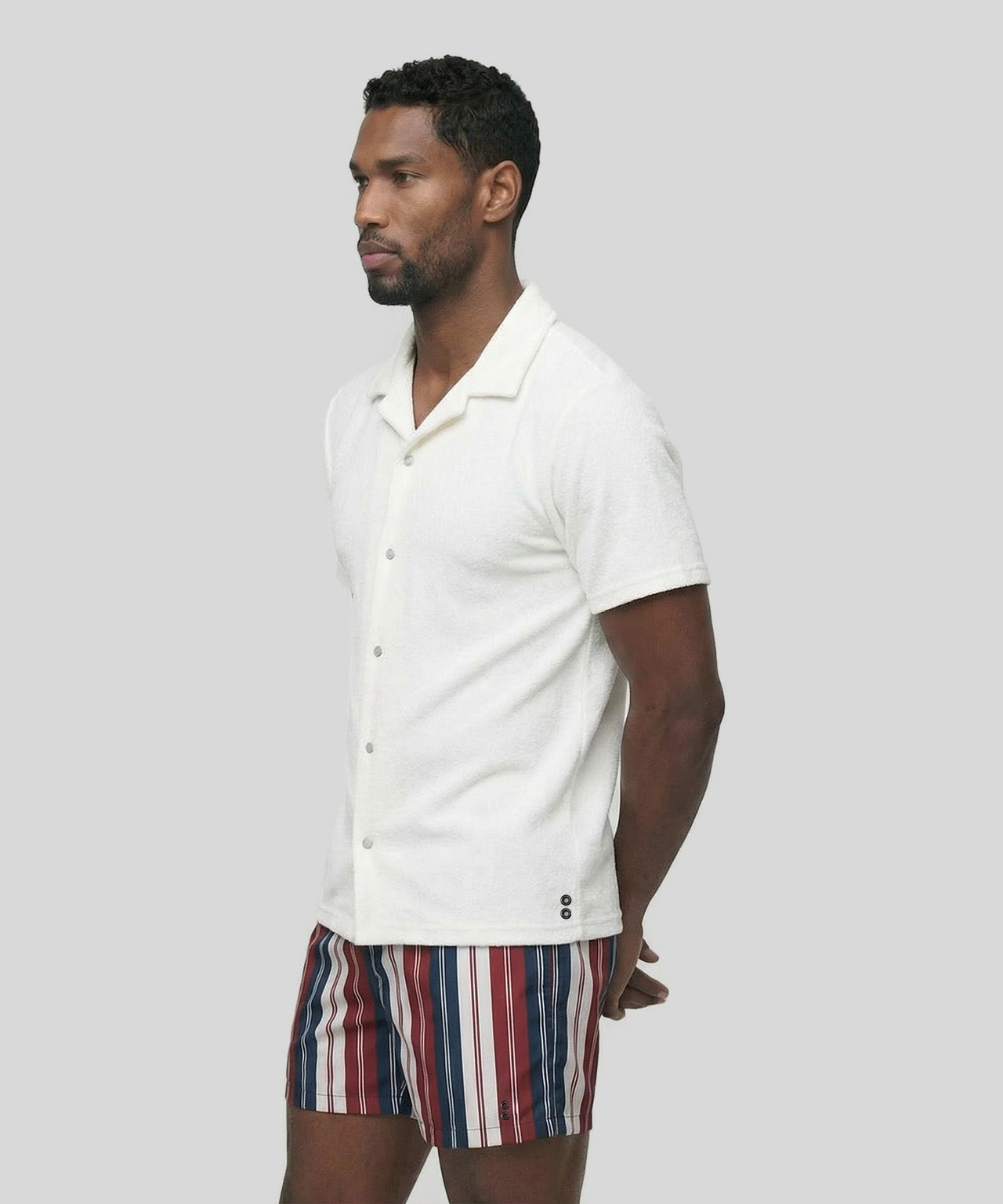 Chemise en coton terry: Écru